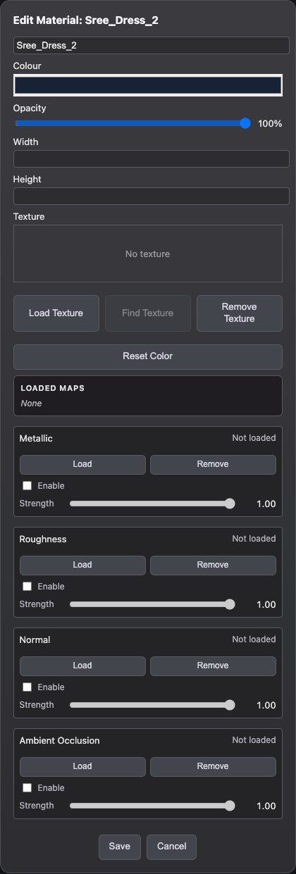 Ultimate Material Manager material editor