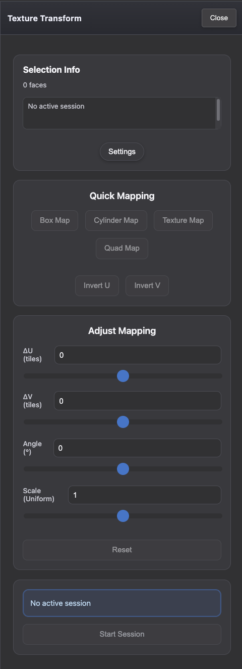 Texture transform tools in Ultimate Material Manager